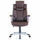 Кресло BRABIX PREMIUM "Phantom EX-553", рециклированная кожа, регулируемый подголовник, коричневое, 532941 532941