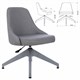 Кресло для приемных и переговорных CH-340GLZ, ткань, серое, 1923860 533018