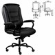 Кресло офисное "Ровер" CH-708, усиленное, НАГРУЗКА до 150 кг, экокожа, черное 533184