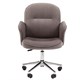 Кресло офисное Chairman CH 130, велюр, темно-серое, 7142119 533224
