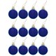 Шары ёлочные 12 шт., 4 см, "Solid Color", пластик, СИНИЕ, глянец, ЗОЛОТАЯ СКАЗКА, 591122 591122