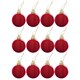 Шары ёлочные 12 шт., 4 см, "Solid Color", пластик, КРАСНЫЕ, глянец, ЗОЛОТАЯ СКАЗКА, 591123 591123