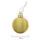 Шары ёлочные 12 шт., 4 см, "Solid Color", пластик, ЗОЛОТИСТЫЕ, глянец, ЗОЛОТАЯ СКАЗКА, 591124 591124