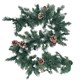 Гирлянда хвойная заснеженная с шишками, длина 270 см, диаметр 25 см, ЗОЛОТАЯ СКАЗКА, 592185 592185