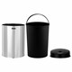 Ведро для мусора СЕНСОРНОЕ 12 л, нержавеющая сталь, черная матовая крышка, питание от 4-х батареек AA (не входят в комплект), LAIMA, 609326 609326