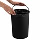 Ведро для мусора СЕНСОРНОЕ 12 л, нержавеющая сталь, черная матовая крышка, питание от 4-х батареек AA (не входят в комплект), LAIMA, 609326 609326