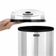 Ведро для мусора СЕНСОРНОЕ 12 л, нержавеющая сталь, зеркальная крышка, питание от 4-х батареек AA (не входят в комплект), LAIMA, 609327 609327