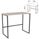 Стол BRABIX "SMART CD-020", 900х500х770 мм, ЛОФТ, металл/ЛДСП ясень шимо светлый, каркас черный, 641949 641949