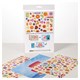 Наклейки бумажные с игровым полем НАБОР 2 листа, 184 наклейки, "Сладкое настроение", HATBER, 2Н5н 666386