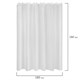 Шторка для ванной PEVA, 180х180 см, кольца в комплекте, 3 цвета ассорти (белый, голубой, коричневый), WBZ (ВБЗ), 700067 700067