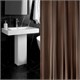 Шторка для ванной ПОЛИЭСТЕР, 180х180 см, кольца в комплекте, КОРИЧНЕВЫЙ БРИЛЛИАНТ, PRIMILA (ПРИМИЛА), 700091 700091