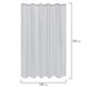 Шторка для ванной ПОЛИЭСТЕР, 180х200 см, кольца в комплекте, СЕРЫЙ БРИЛЛИАНТ, PRIMILA (ПРИМИЛА), 700094 700094
