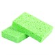 Губки для посуды 110х70х20 мм, ЦЕЛЛЮЛОЗНЫЕ, КОМПЛЕКТ 2 штуки, зеленые, LAIMA, 700257 700257