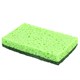 Губки для посуды 110х70х20 мм, ЦЕЛЛЮЛОЗНЫЕ + АБРАЗИВ, КОМПЛЕКТ 2 штуки, зеленые/зеленый абразив, LAIMA, 700258 700258
