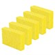 Губки для посуды 110х70х20 мм, ЦЕЛЛЮЛОЗНЫЕ, КОМПЛЕКТ 5 штук, желтые, LAIMA, 700259 700259