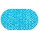 Коврик для ванны противоскользящий 69х40 см, "Камешки", овальный, прозрачно-голубой, ПВХ, PRIMILA (ПРИМИЛА), 700368 700368