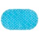 Коврик для ванны противоскользящий 68х37 см, "Пузыри", овальный, прозрачно-голубой, ПВХ, PRIMILA (ПРИМИЛА), 700381 700381