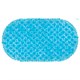 Коврик для ванны противоскользящий 68х37 см, "Пузыри", овальный, прозрачно-голубой, ПВХ, PRIMILA (ПРИМИЛА), 700381 700381