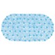 Коврик для ванны противоскользящий 64х36 см "Ручей", овальный, голубой, ПВХ, присоски, PRIMILA (ПРИМИЛА), 700390 700390