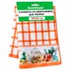 Салфетка из МИКРОФИБРЫ универсальная 40 х 60 см, оранжевая клетка, орнамент, 240г/м2, BOOMHOUSE, 700877 700877