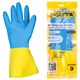 Перчатки латексно-неопреновые SCAFFA "Спектр", КЩС-1, хлопчатобумажное напыление, размер 9, L (большой), 00-01017727 701638