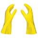 Перчатки латексные SCAFFA "Луч", КЩС-2, хлопчатобумажное напыление, размер 10, XL (очень большой), желтые, 00-01017719 701639