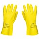 Перчатки латексные SCAFFA "Луч", КЩС-2, хлопчатобумажное напыление, размер 9, L (большой), желтые, 00-01017718 701641