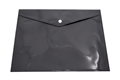 Папка-конверт с кнопкой, "Консул" А4, до 100 листов, черная, 0,15 мм К0090