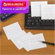 Блок для записей BRAUBERG в подставке прозрачной, куб 9х9х5 см, белый, белизна 95-98%, 122224 122224