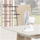 Вентилятор настольный SONNEN FT23-B6, d=23 см, 25 Вт, на подставке, 2 скоростных режима, белый/серый, 451038 451038