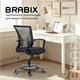 Кресло BRABIX Wings MG-304, пластик черный, хром, сетка, черное, 532016 532016