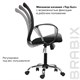 Кресло BRABIX Spring MG-308, с подлокотниками, хром, ткань черная TW, 531403 531403