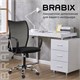 Кресло BRABIX Spring MG-308, с подлокотниками, хром, ткань черная TW, 531403 531403