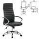 Кресло офисное BRABIX Style EX-528, экокожа, хром, черное, 531947 531947