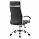 Кресло офисное BRABIX Style EX-528, экокожа, хром, черное, 531947 531947