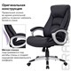 Кресло из натуральной кожи BRABIX Grand EX-500, черное, 530861 530861
