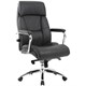 Кресло из натуральной кожи BRABIX PREMIUM Phaeton EX-502, хром, черное, 530882 530882