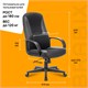 Кресло офисное BRABIX "City EX-512", кожзаменитель черный, ткань черная, TW, 531407 531407