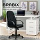 Кресло офисное BRABIX "City EX-512", кожзаменитель черный, ткань черная, TW, 531407 531407