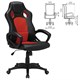 Кресло компьютерное BRABIX Rider EX-544, экокожа черная/ткань красная, 531583 531583