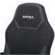 Кресло компьютерное BRABIX Alpha GM-018, ткань/экокожа, черное, 532636 532636