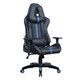 Кресло компьютерное BRABIX GT Carbon GM-120, две подушки, экокожа, черное/синее, 531930 531930