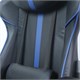 Кресло компьютерное BRABIX GT Carbon GM-120, две подушки, экокожа, черное/синее, 531930 531930