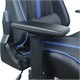 Кресло компьютерное BRABIX GT Carbon GM-120, две подушки, экокожа, черное/синее, 531930 531930