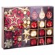 Шары новогодние ёлочные Red & Gold Luxury 70 предметов, красный/золото, ЗОЛОТАЯ СКАЗКА, 591714 591714