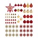 Шары новогодние ёлочные Red & Gold Luxury 70 предметов, красный/золото, ЗОЛОТАЯ СКАЗКА, 591714 591714