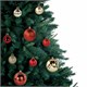 Шары ёлочные НАБОР 30 шт., 8 см/4 см, Red&Gold, пластик, красные/золото, ЗОЛОТАЯ СКАЗКА, 592168 592168