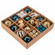Шары ёлочные НАБОР 56 предметов, Magic Box, бирюзовый/золото, пластик, ЗОЛОТАЯ СКАЗКА, 592174 592174