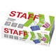 Зaжимы для бумаг STAFF Profit, КОМПЛЕКТ 12 шт., 25 мм, на 100 листов, цветные, картонная коробка, 225157 225157