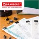 Зажимы для бумаг BRAUBERG, КОМПЛЕКТ 12 шт., 32 мм, на 140 листов, черные, картонная коробка, 220560 220560